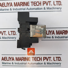 Finder 55.34 Relay With 94.74.10 Base, 3Tx7 402-2C Aux Contact