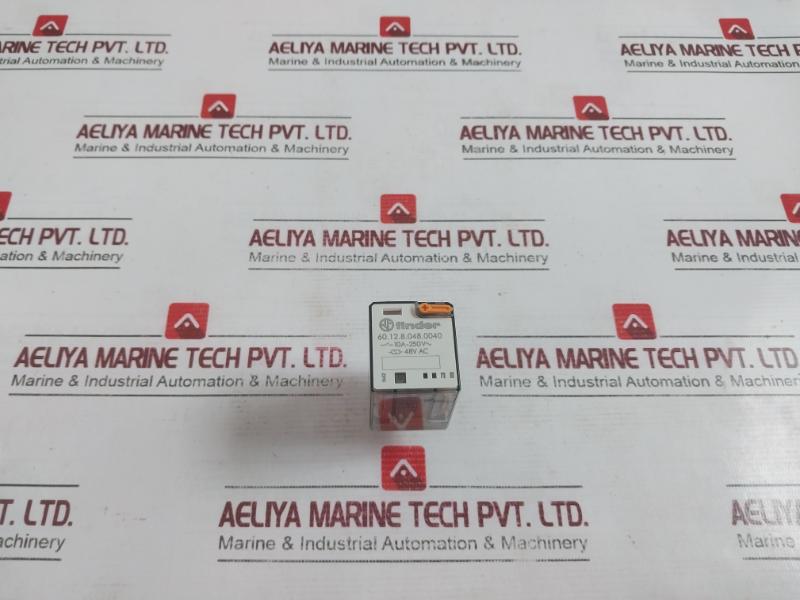 Finder 60.12.8.048.0040 Switching Relay 10A-250V 48V Ac 6C Series With 90 Socket