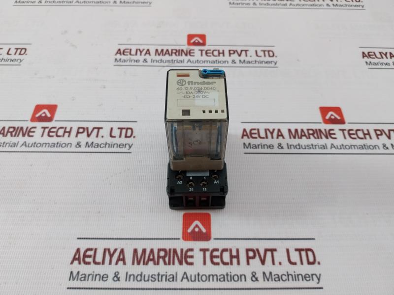 Finder 60.12.9.024.0040 General Purpose Relay With 90 Series Socket 24V Dc