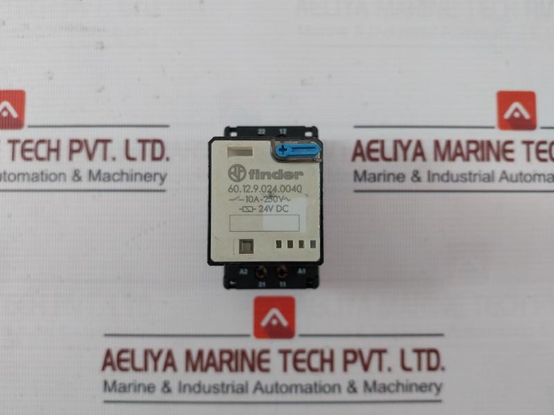 Finder 60.12.9.024.0040 General Purpose Relay With 90 Series Socket 24V Dc