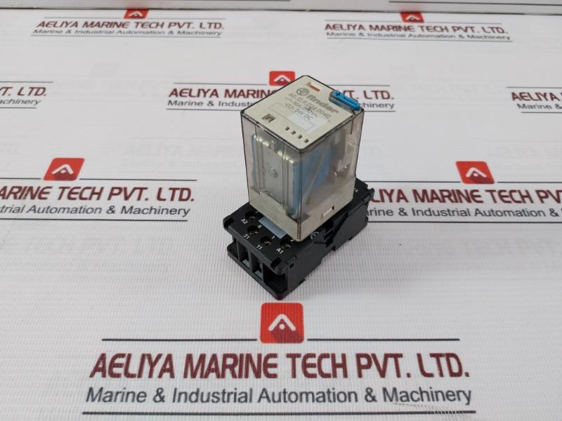 Finder 60.12.9.024.0040 General Purpose Relay With 90 Series Socket 24V Dc