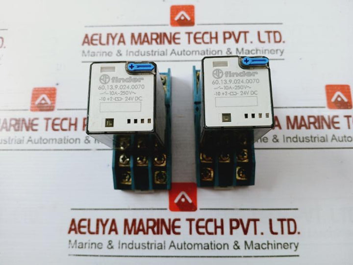 Finder 60.13.9.024.0070 Socket Power Relay 0A-250V 24Vdc 6C Series 90.49