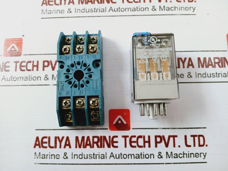 Finder 60.13.9.024.0070 Socket Power Relay 0A-250V 24Vdc 6C Series 90.49