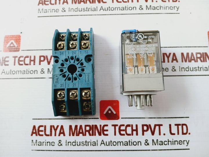 Finder 60.13.9.024.0070 Socket Power Relay 0A-250V 24Vdc 6C Series 90.49