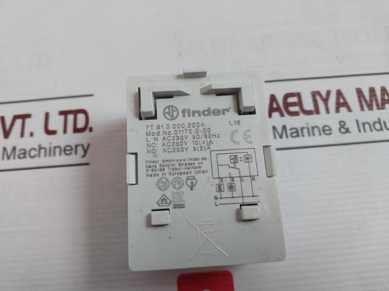 Finder 7T.91.0.000.2004 Thermostat 01170.0-00 Ac230V 50/60Hz Ac250V 10(4)A