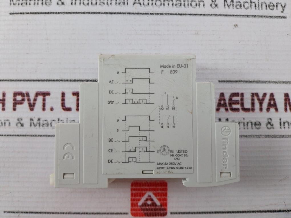 Finder 80.01.0.240.0000 Programmable Time Delay 16A 250V