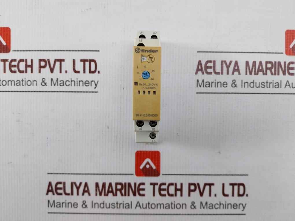 Finder 80.41.0.240.0000 Time Delay Relay Max 10a 250v Ac