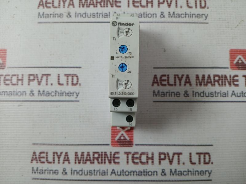 Finder 80.91.0.240.0000 Time Delay Relay 8A 250Vac 12-240V Ac/Dc 2.9Va 16A