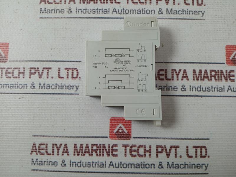 Finder 80.91.0.240.0000 Time Delay Relay 8A 250Vac 12-240V Ac/Dc 2.9Va 16A