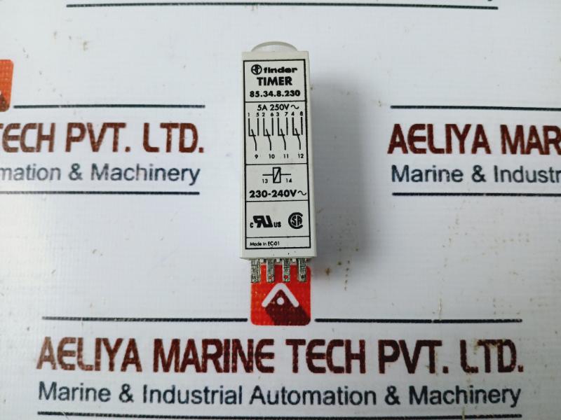 Finder 85.34.8.230 Plug-in Timer Relay 0,1S-10 H 5A 250V~