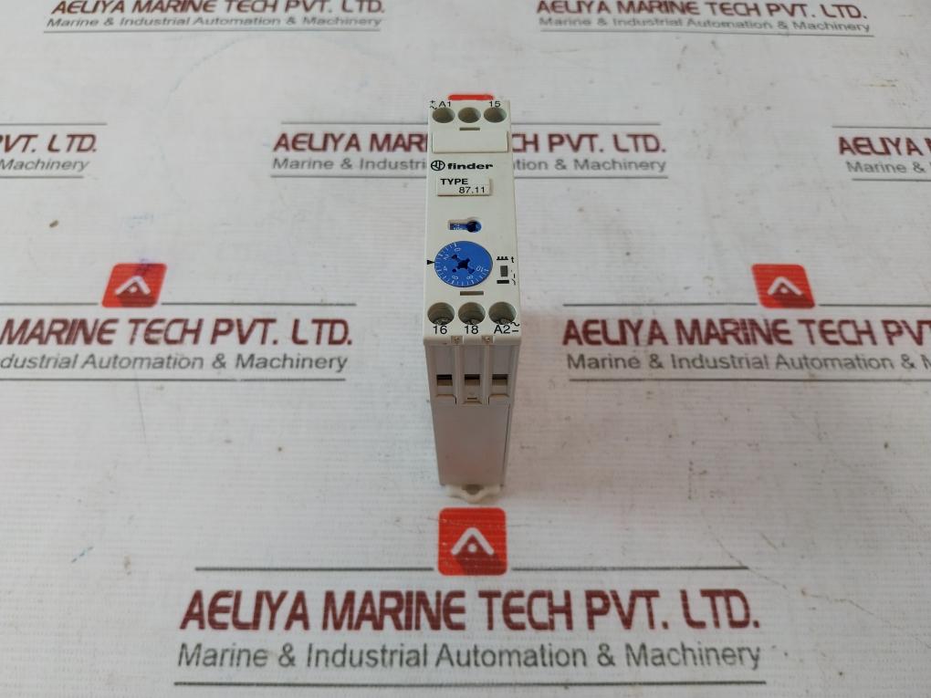 Finder 87.11 Time Delay Relay Awg 20-14 8A 24-240Vac/Dc