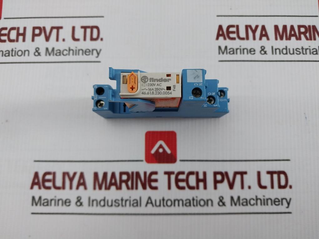 Finder Relay With Socket Module 230 Vac 16 A 97.01