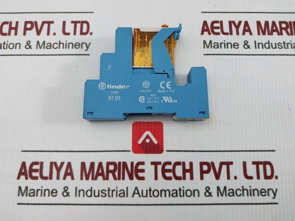 Finder Relay With Socket Module 230 Vac 16 A 97.01