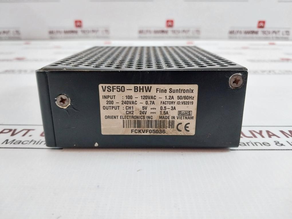 Fine Suntronix Vsf50-bhw Power Supply 100-120Vac 1.2A 50/60Hz Ch1 5V---0.5-3A