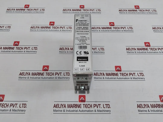 Finmotor Fin1700E.018.M Three Phase Filter 500 Vac 3X18A At 40C 50/60Hz 15Ma