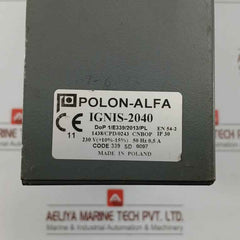 Fire Alarm Control Panel Ignis 2040 Brand Polon-alfa 230V