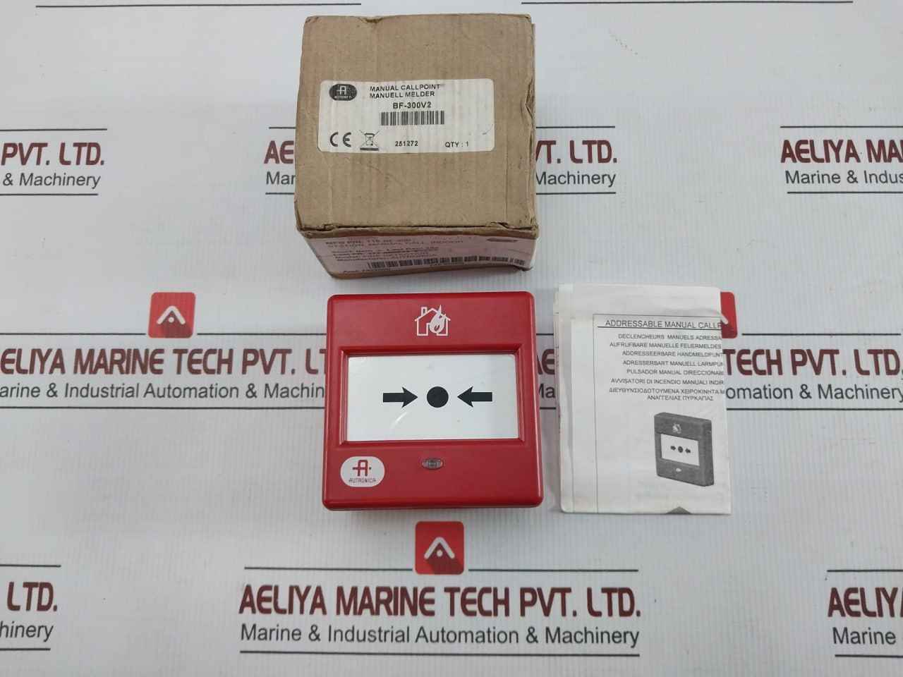 Fire Detection Manual Call Point 116-bf-300 Autronica Bf-300V2