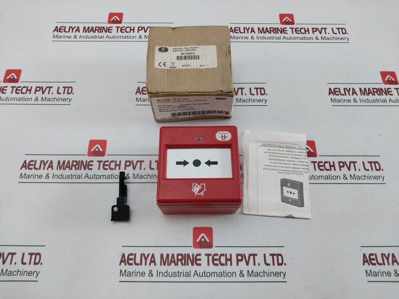 Fire Detection Manual Call Point 116-bf-300 Autronica Bf-300V2