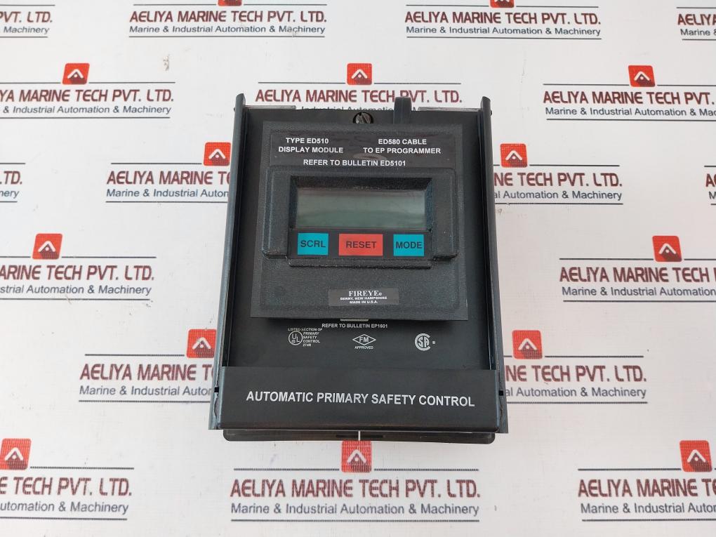 Fireye ED510 LCD Display Module 120 V 50/60 Hz