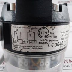 Fischer 21D 015 K2.A.V.8S/1 Pressure Switch 25 Bar 250Va 5A 10W