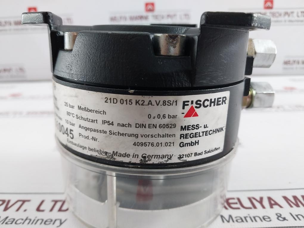Fischer 21D 015 K2.A.V.8S/1 Pressure Switch 25 Bar 250Va 5A 10W
