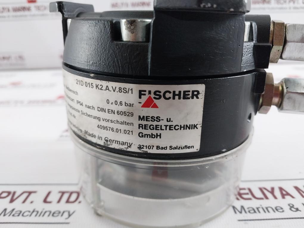 Fischer 21D 015 K2.A.V.8S/1 Pressure Switch 25 Bar 250Va 5A 10W