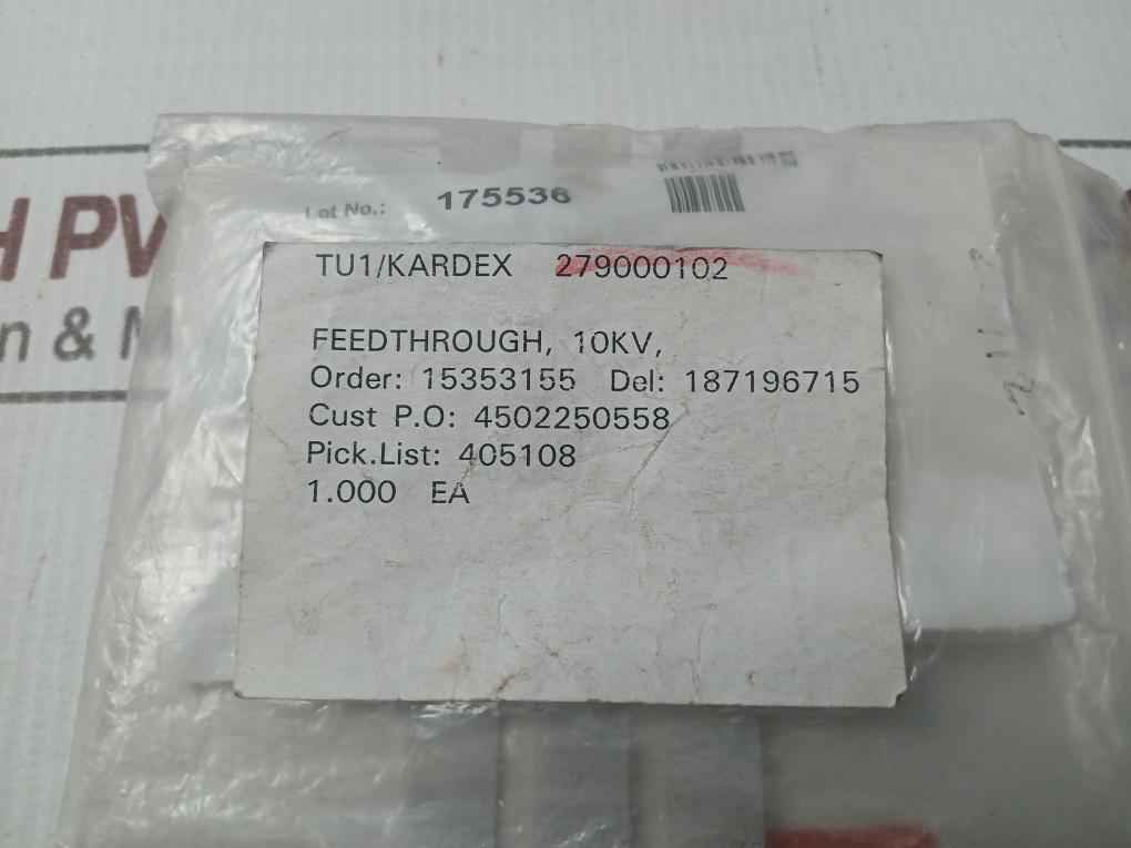 Fischer 279000102 High Voltage Feedthrough Connector 10 Kv