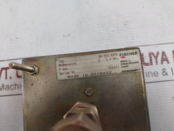 Fischer 8M 002 Rq96 Pressure Ammeter 0-0.4 Mpa