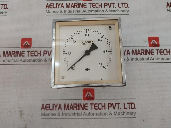 Fischer 8M 002 RQ96 Pressure Gauge 0-0,6 MPA