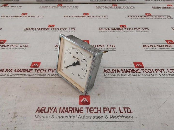 Fischer 8M 002 RQ96 Pressure Gauge 0-0,6 MPA
