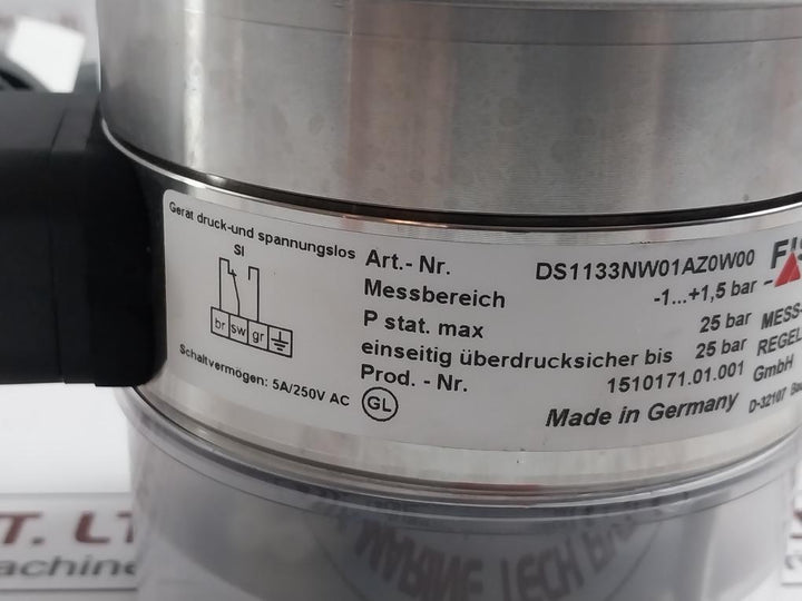 Fischer Ds1133Nw01Az0W00 Differential Pressure Gauge 5A/250V Ac