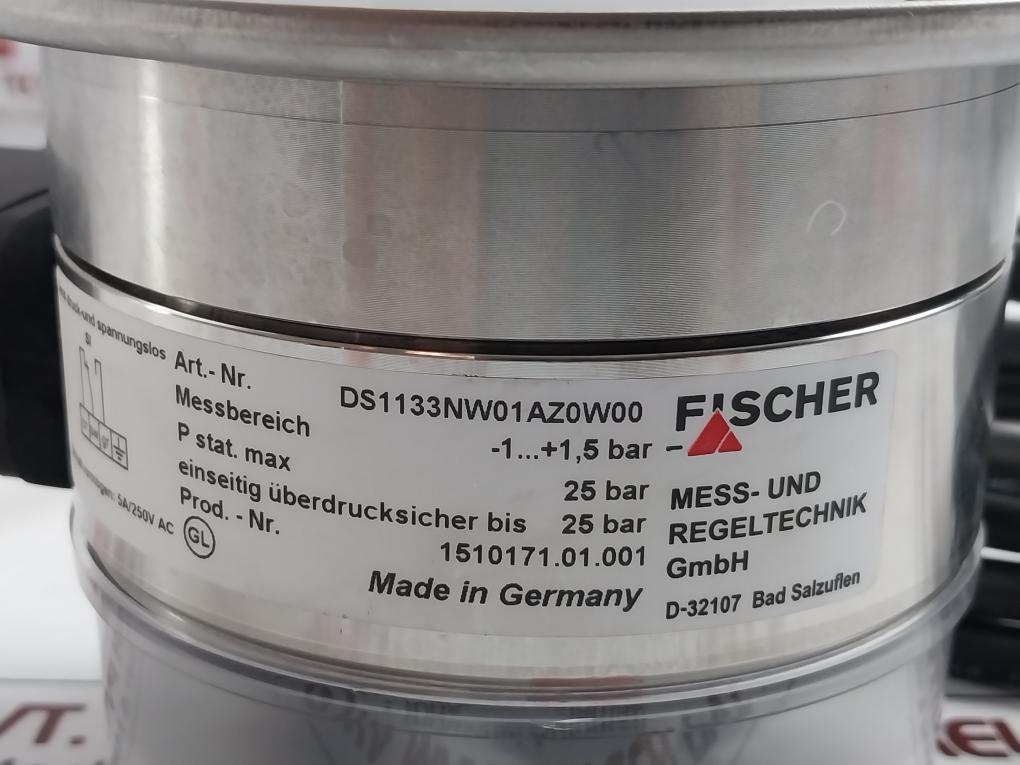 Fischer Ds1133Nw01Az0W00 Differential Pressure Gauge 5A/250V Ac
