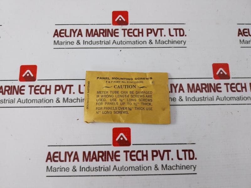 Fischer & Porter Fp-1/4-09-g-3/61 Flow Meter Msa-454065