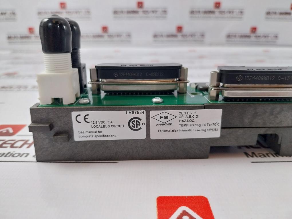 Fisher-rosemount 12p3368x012 Dual Left Extender Rev E Kj4001x1-nb1