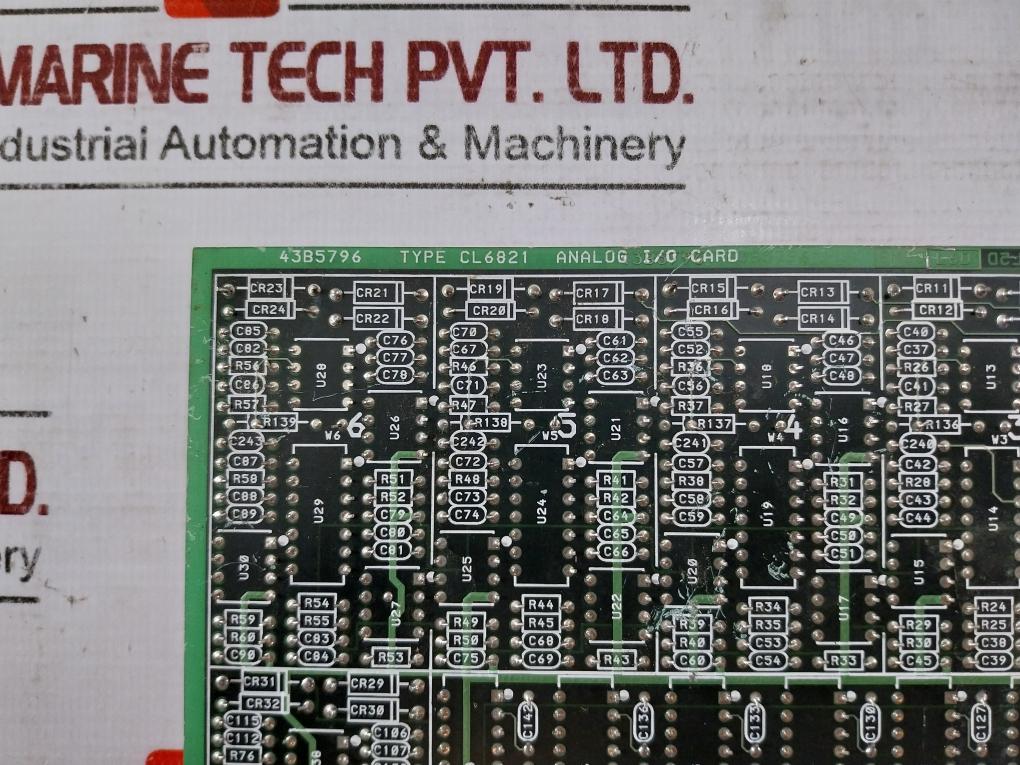 Fisher-rosemount 43B5797X032 Analog I/O Card Rev F Cl6821 Cl6821X1-a5 43B5796