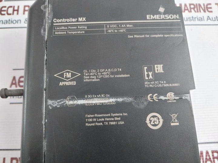 Emerson Kj2005X1-ba1 Deltav Mx Controller 12P4375X042 Rev H