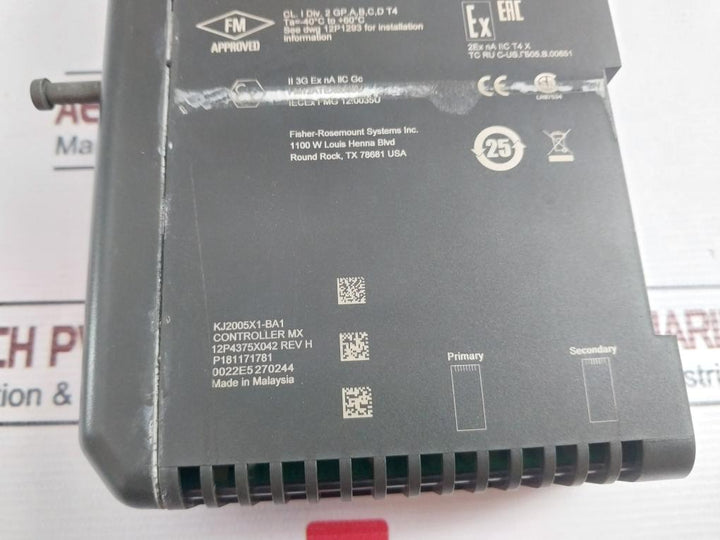 Emerson Kj2005X1-ba1 Deltav Mx Controller 12P4375X042 Rev H