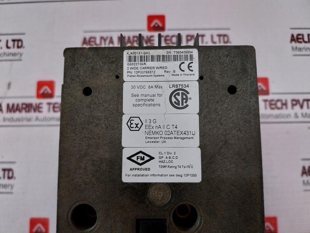 Fisher-rosemount Kj4001X1-ba3 System Power Supply (Ac/Dc) 12P3378X012