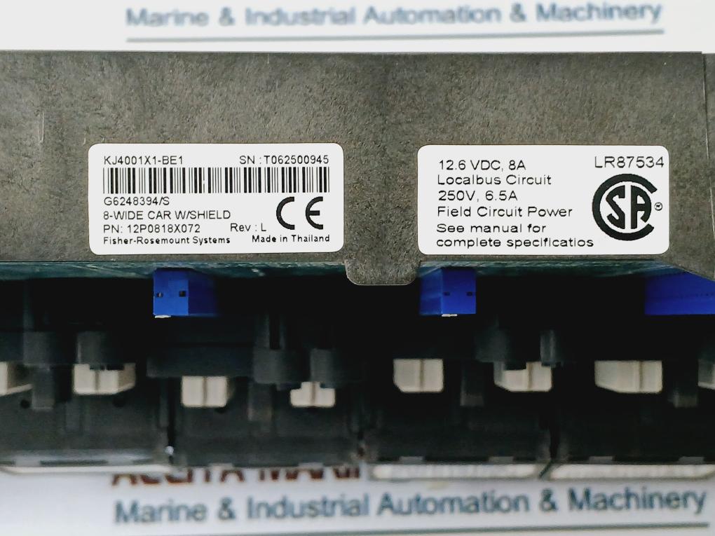 Fisher-rosemount Kj4001X1-be1 8-wide Carrier W/ Shield Module