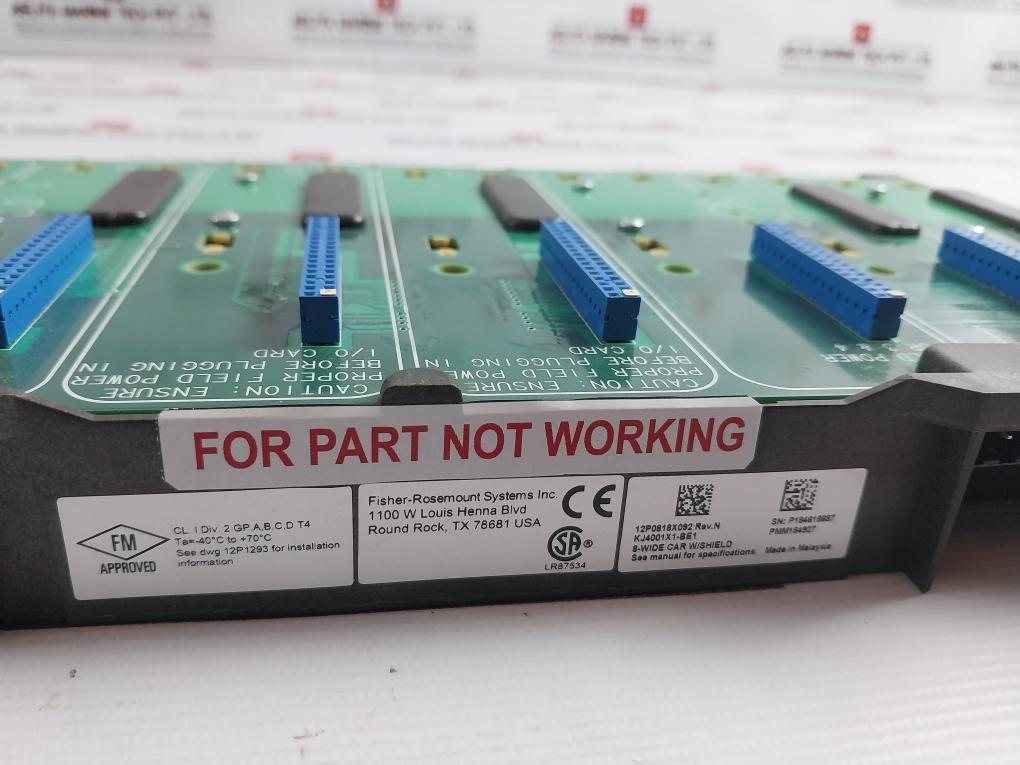Fisher-rosemount Kj4001X1-be1 Base Module Rev. N