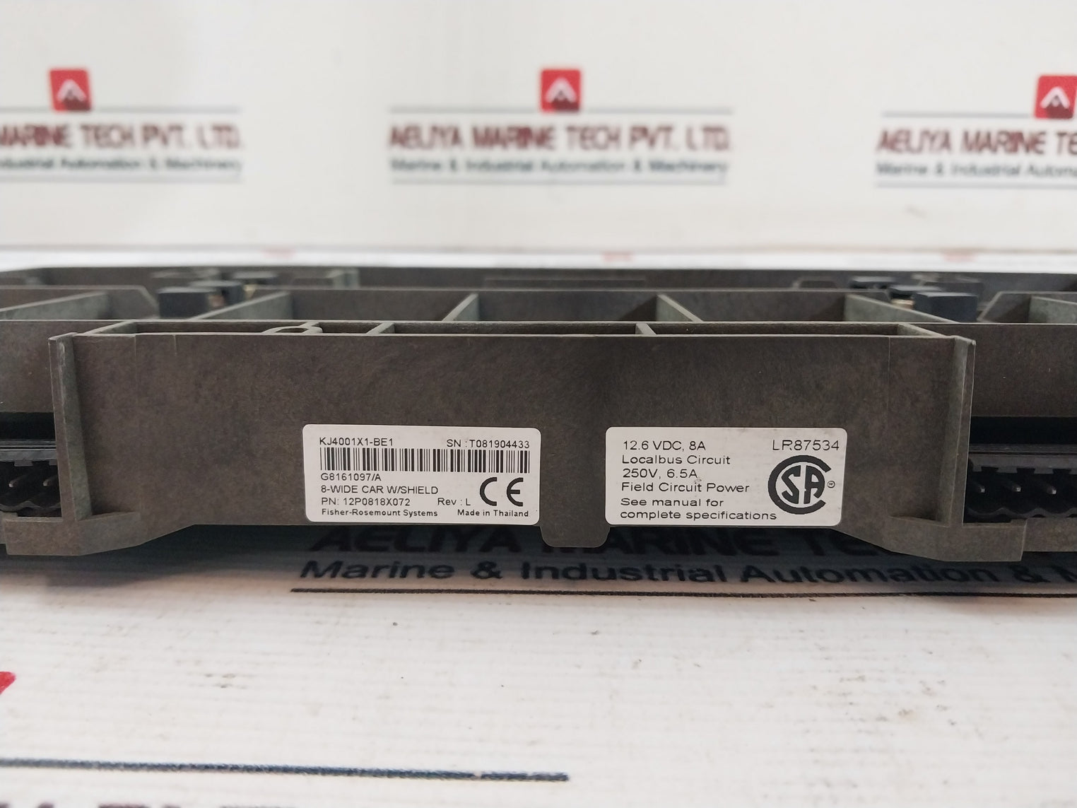 Fisher-rosemount Kj4001X1-be1 8-wide Carrier Base Module 12P0818X072