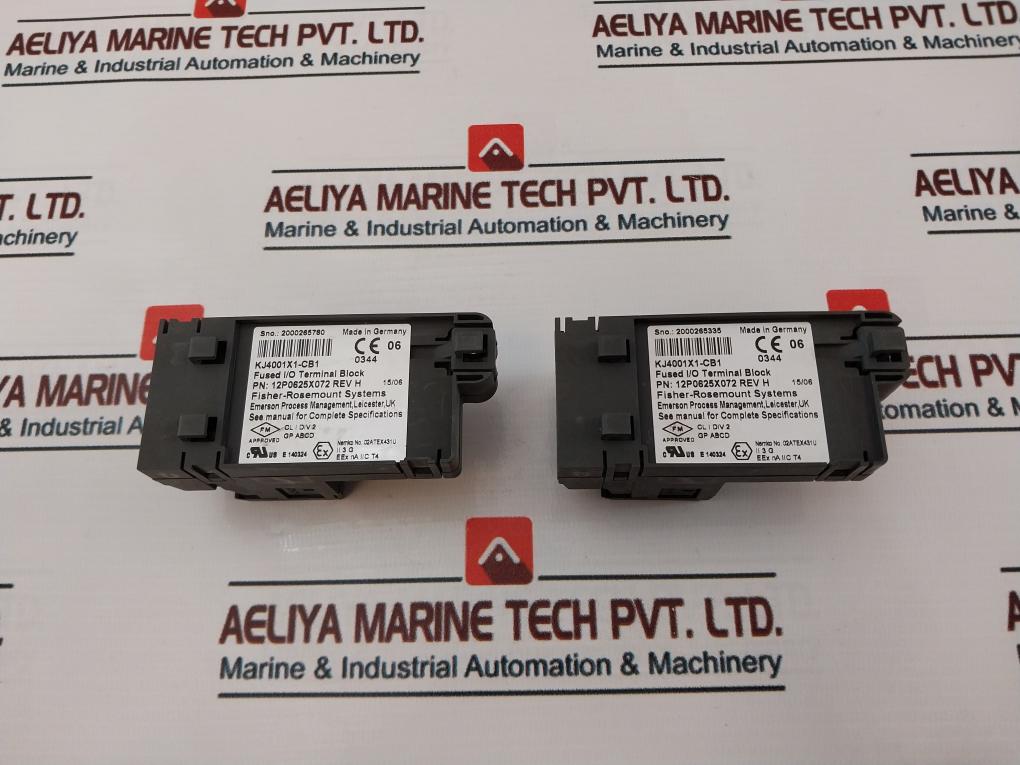 Fisher-rosemount Kj4001X1-cb1 Fused I/O Terminal Block 12P0625X072