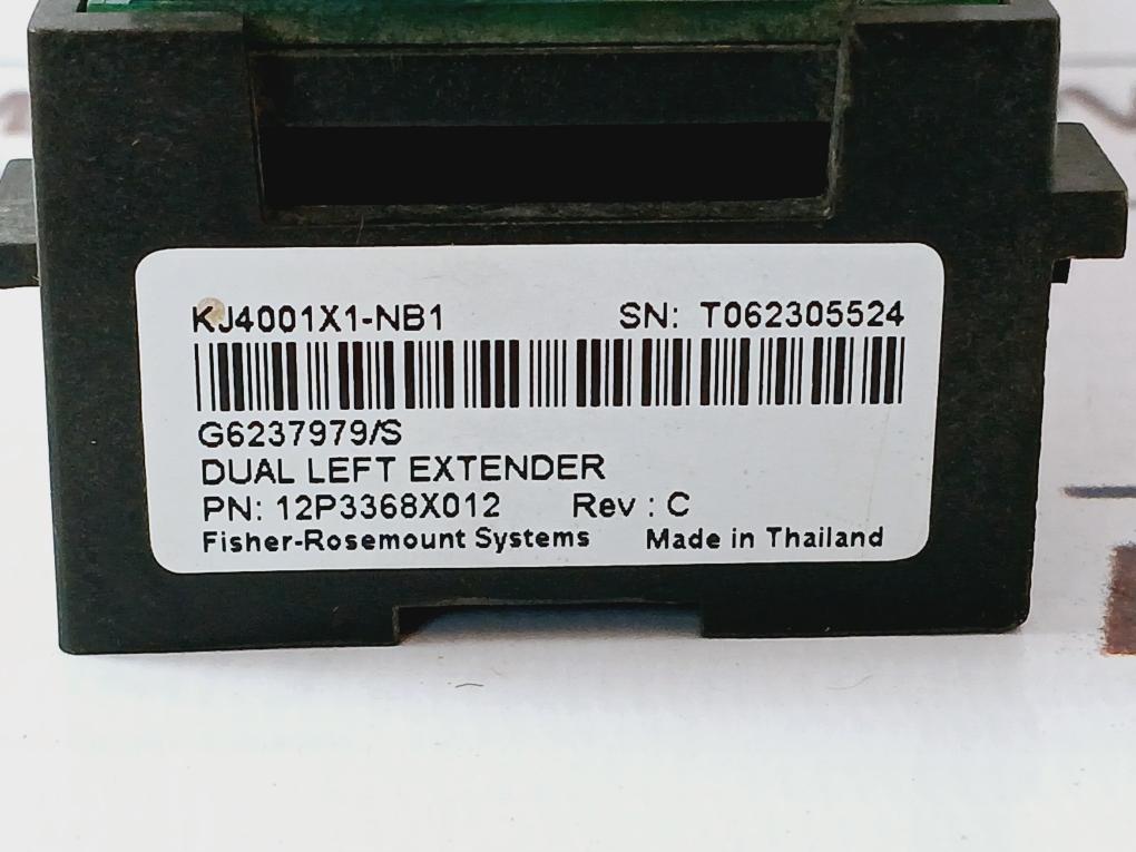 Fisher-rosemount Kj4001X1-nb1 Dual Left Extender 12P3368X012 Rev C