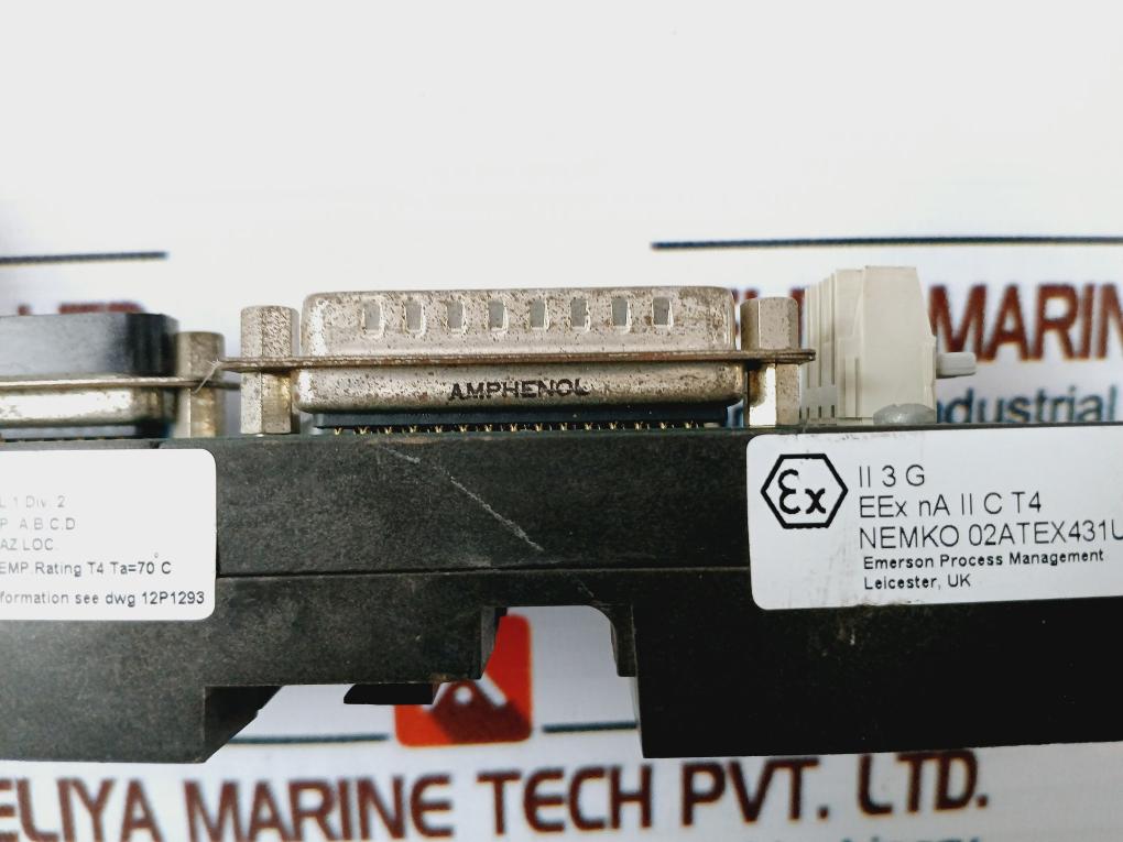 Fisher-rosemount Kj4001X1-nb1 Dual Left Extender 12P3368X012 Rev C