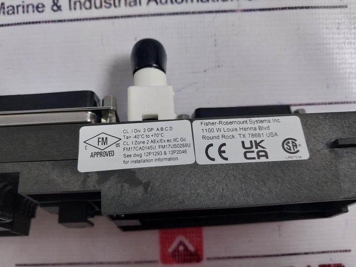 Fisher-rosemount Kj4001x1-na1 Dual Right Extender 12p3373x042 Fm16atex0056u