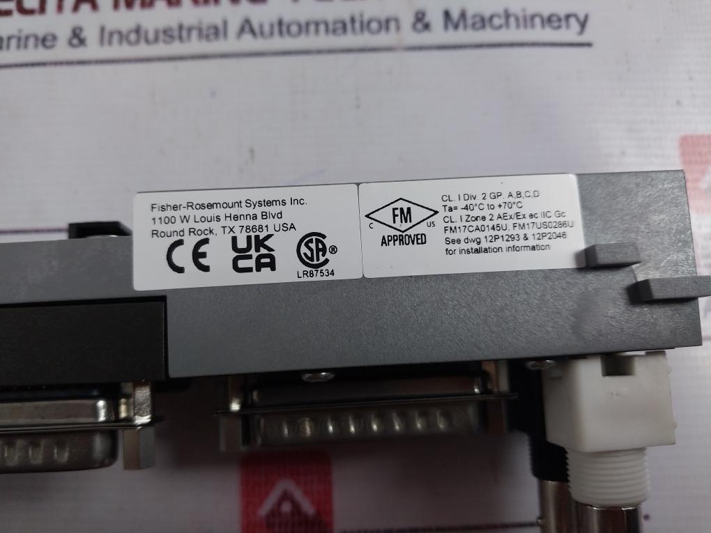 Fisher-rosemount Kj4001x1-nb1 Dual Left Extender 12p3368x012 Rev L