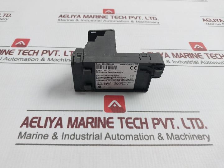 Fisher-rosemount Kj4001X1-cj1 32 Channel Terminal Block 12P1902X032 Rev F.