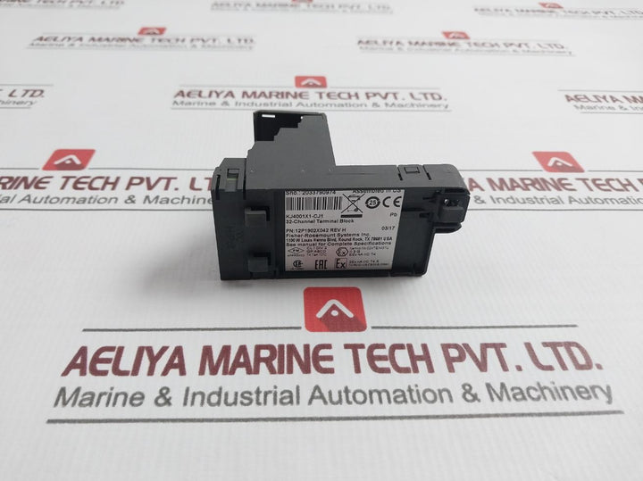 Fisher-rosemount Kj4001X1-cj1 32 Channel Terminal Block 12P1902X042 Rev H.