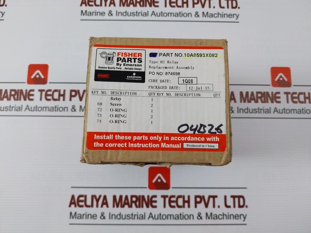 Fisher 10A8593X082 Type 82 Relay Replacement Assembly C8B.641.75.01.295
