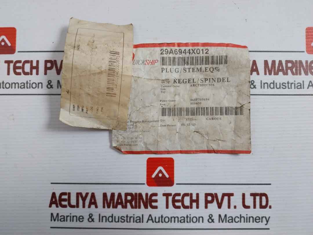 Fisher 29A6944X012 Stem Plug Assembly